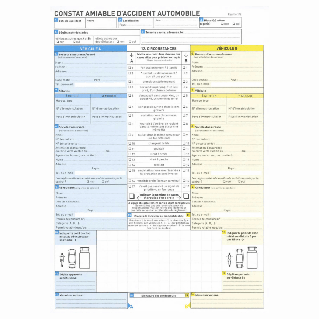 Constat Amiable Luxembourg - Bonus-Malus
